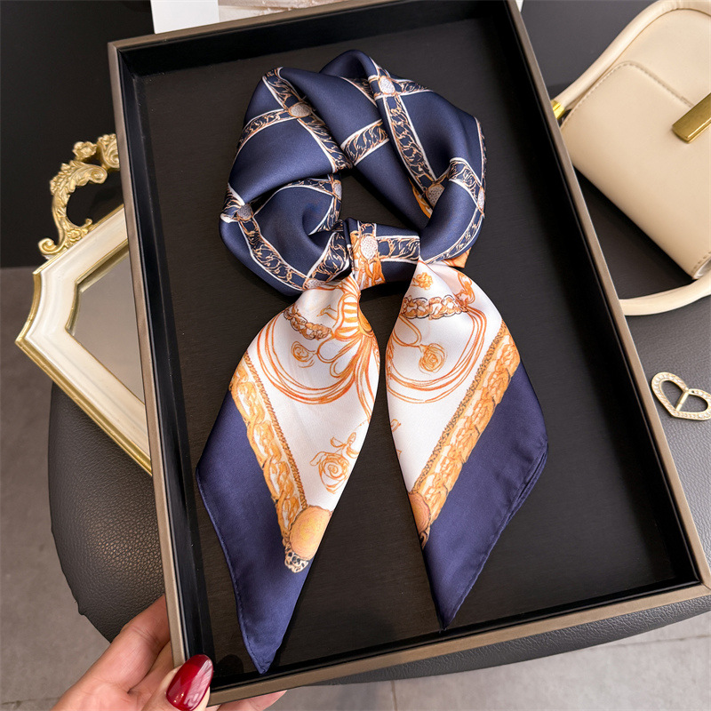 Blue Classic Chain Print Squar - Face Scarf Mask review and price