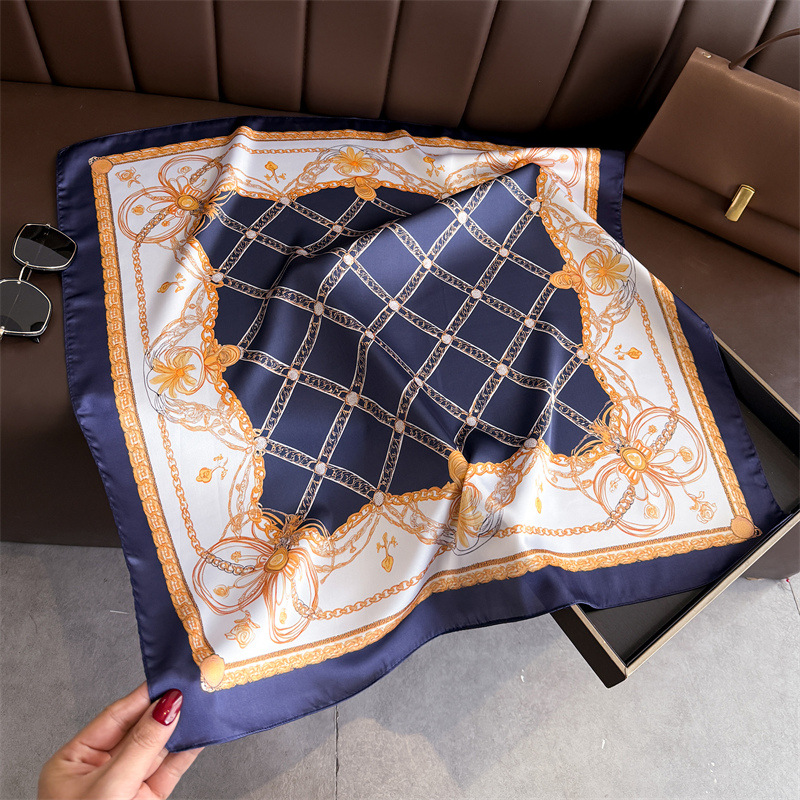 Blue Classic Chain Print Squar - Face Scarf Mask review and price