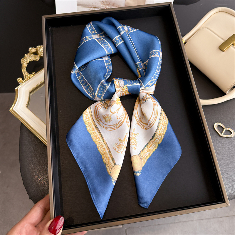 Blue Classic Chain Print Squar - Face Scarf Mask review and price