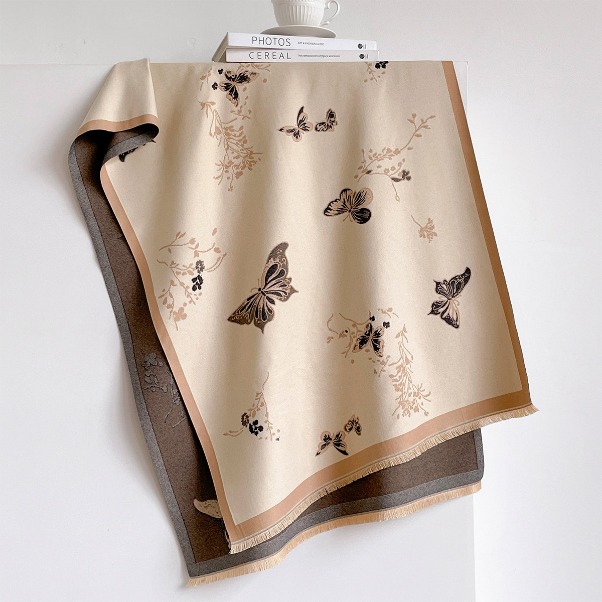 Women Imitation Cashmere Scarf - Woven Scarf Blanket review and price