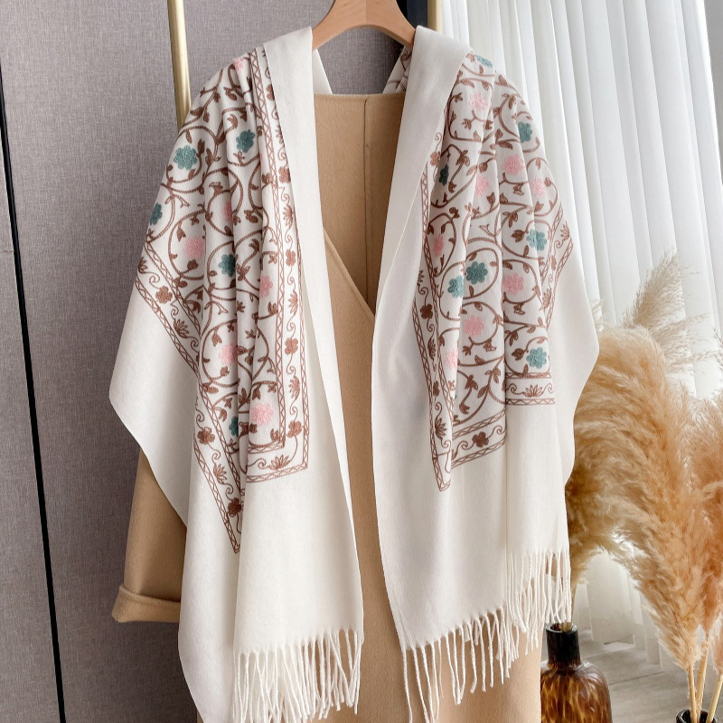 2025 New Embroidery Cashmere S - Woven Scarf Blanket review and price