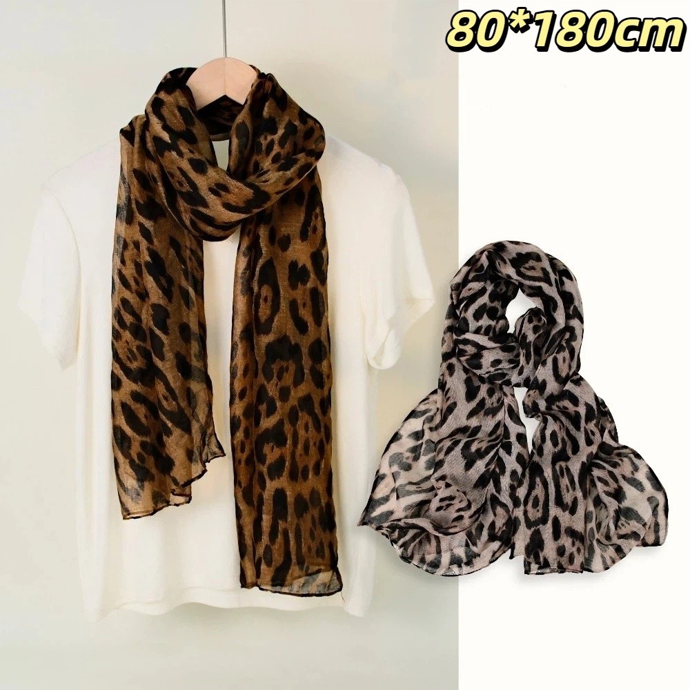New Soft Leopard Print Scarf T - Face Scarf Mask review and price
